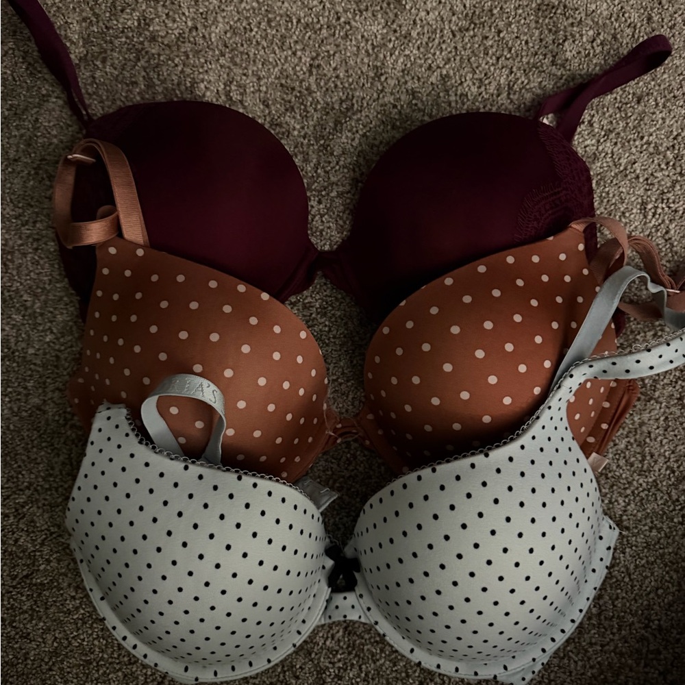 Victoria Secret set of 3. Dream Angels, Body by Victoria, Tshirt push up